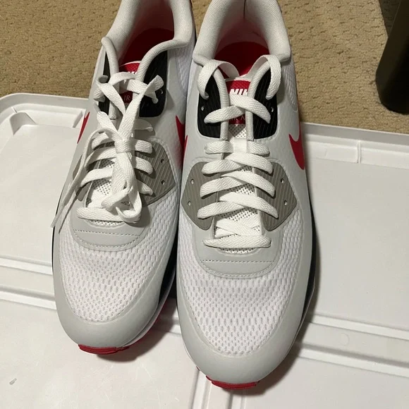 Nike Air Max 90 G TB University Red/White/Blk Golf Shoes DX5999-162 Mens Size 14